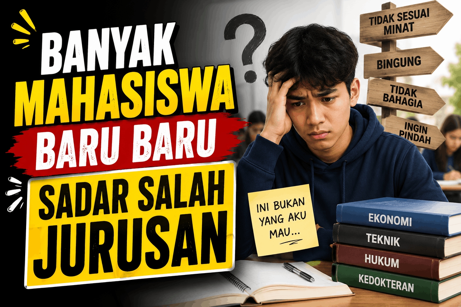 7 Alasan Mengapa Mahasiswa Teknik Salah Jurusan